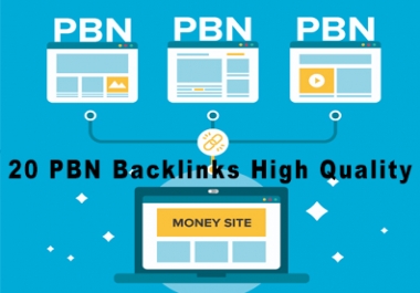 20 PBN Backlinks High Quality DA-PA 15-50 Permanent links On TF 20+ Manually
