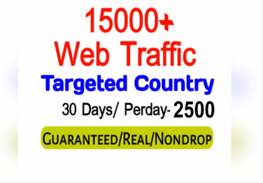 Get 150,000+ Country Targeted Organic Web Traffic For Your Website,  per day-4000,  5000 for 30 days