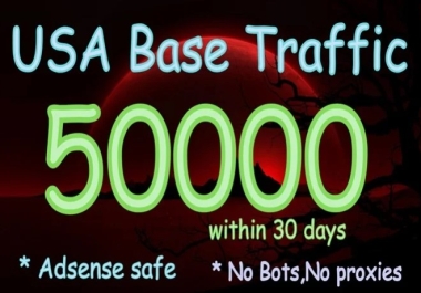I will get 20k niche base USA website traffic