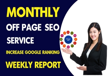 I will build manual 120 high-quality backlinks monthly off-page SEO service
