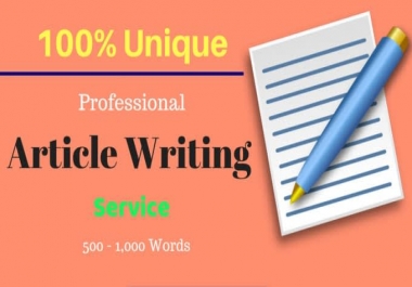 500-1000 words unique and professional articles