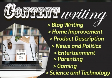 I Will write SEO articles for your blog or website