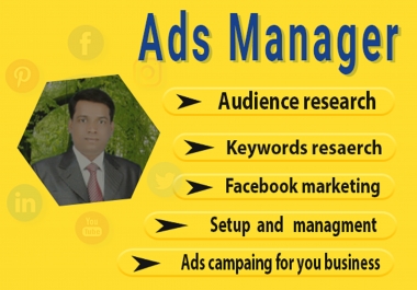 Facebook ads manager and campaign management