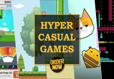 Make the hyper casual game in unity 2d, 3d with admob integrations