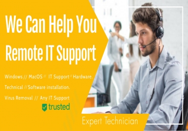 I will provide Remote mac or Windows support 15 years experience
