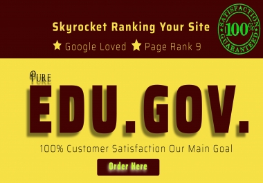 Add create manually 150 edu/gov backlinks google rank