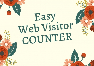 Web Visitor Counter - Discover Exactly how many peoples visit your webpage
