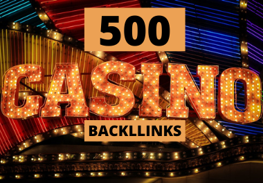 Get 500 Casino, Gambling,  Poker,  Betting Related High Quality Backlinks PBNs Blog Post INDEX