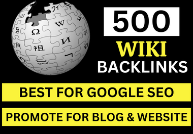 500+ Dofollow Wiki Articles lifetime backlinks