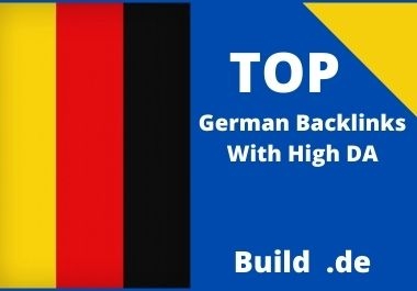 provide 30 German domain authority high quality dofollow SEO backlinks