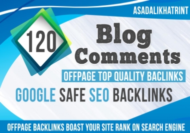 I will submit 120 high authority dofollow blog comment backlinks