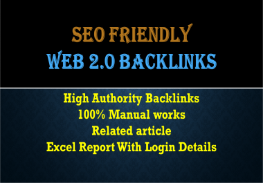 I will build SEO Friendly 50 web 2.0 backlinks