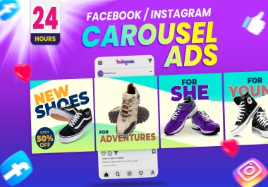 I will design for your social media carousels ads,  carousel post