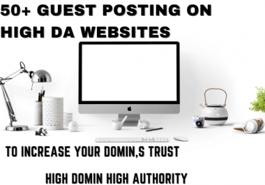 I will write and publish guest post on high da 50 plus dofollow backlinks