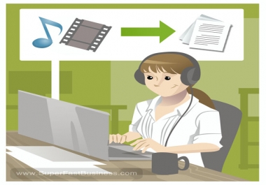 I will transcribe english audio to text transcription in 24 hours