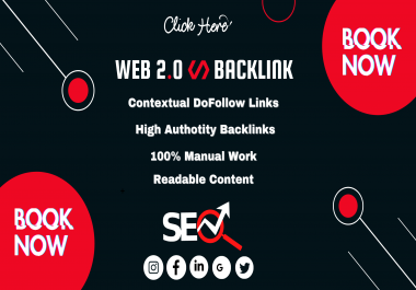 I will manually build high authority web 2.0 backlinks