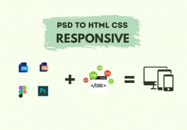 I will convert your PSD into HTML