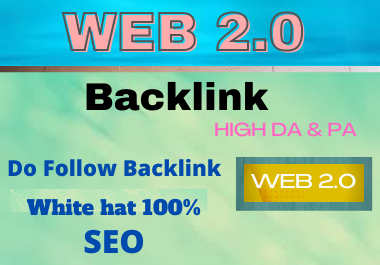80 WEB 2.0 High Authority Permanent Contextual Backlinks White Hat SEO Link Building.