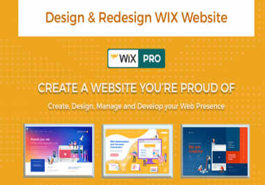 I will create wix website design or redesign wix website