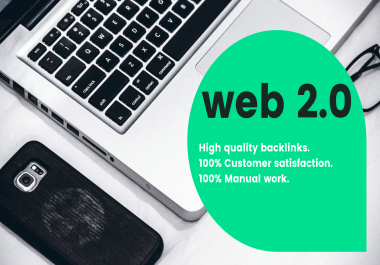 I'll do 50 SEO WEB 2.0 High Authority Dofollow Backlinks to rank up your website