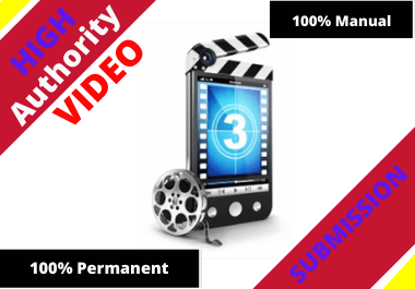Do 20 Video Submission at Most Popular High Authority sites Manual Do Follow Permanent BackLinks