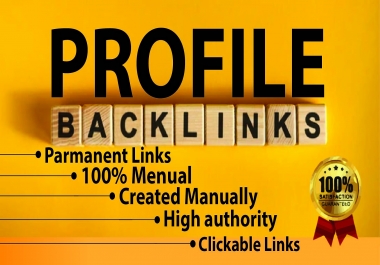 Create High Quality 2000 Profiles contextual backlinks for SEO Top ranking