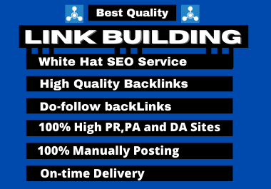 I will do High quality Dofollow backlinks SEO link building