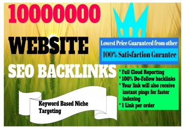 I will create 10 million backlinks to skyrocket your rank in google