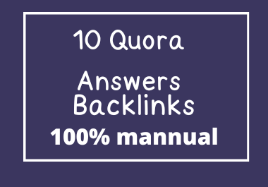 provide 22 Quora backlinks Answers