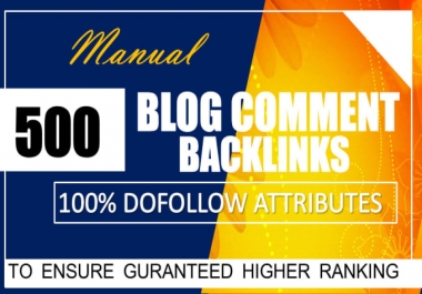 I will provide 500 seo dofollow blog comments backlinks with high da