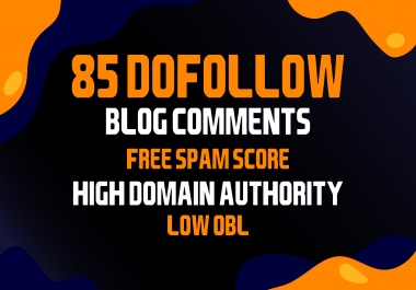 I will build 85 dofollow blogcomment lowobl backlinks