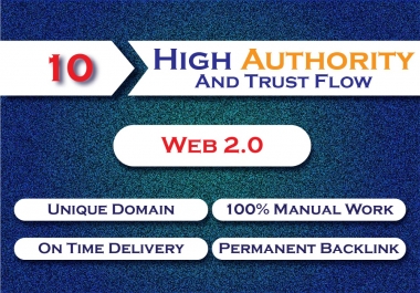 Manual post 10 Web 2.0 High DA DoFollow backlinks for rank boosting