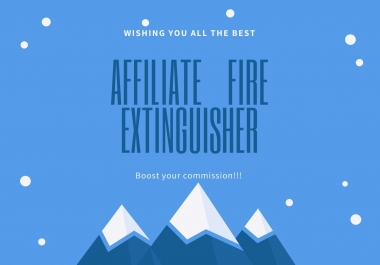 AFFILIATE FIRE EXTINGUISHER - boost your product sale and commission