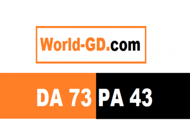 guest post on my news blog world-gd DA 73