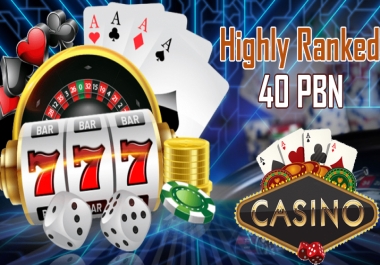 Rank Your Website with 40 casino UFAbet Poker sports Betting slot Gambling PBN DA 50+ Websites