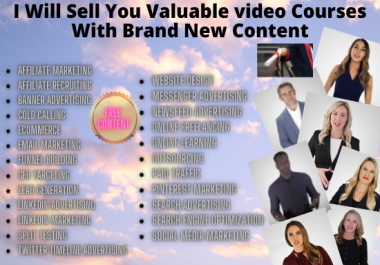 I WILL Sell your valuable video course for 24 topics