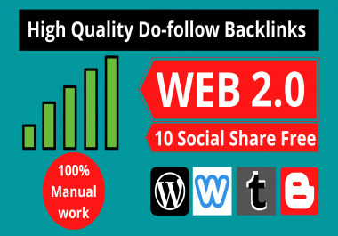 Get 15 High Quality Web 2.0 Backlink