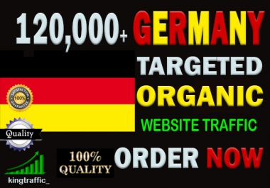 120,000 Active Quality German web visitors real targeted Genuine Organic web traffic from Germany