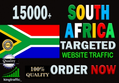 15,000 Active Quality South African visitors real targeted Genuine web traffic from South Africa