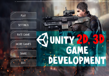 I will develop,  reskin,  modify,  animate unity 2d 3d games