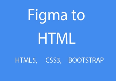 I will convert your figma to html responsive using bootstrap