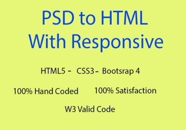 convert 1 simple psd to html code