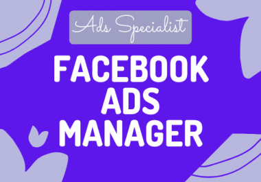 I will do your facebook ads manager