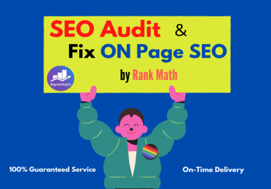I will do Complete SEO Audit Report & Fix On page Issues by Rank Math