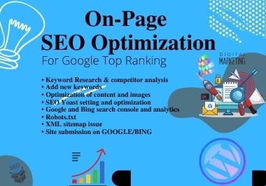 I will do Wordpress Yoast on-page SEO of your website