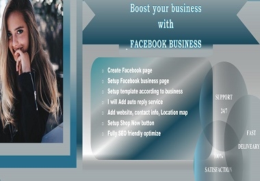 I will design create and optimize Facebook business page