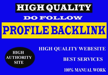 I Will Do 300+ HIGH DA DO FOLLOW Profile Backlinks
