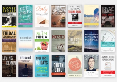 design a modern & unique 5 ebook covers