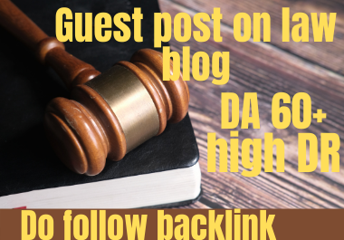 I will guest post on 60+ DA law blog