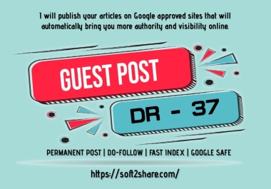 Guest Post on Google News Approved Real Blogs - DA64,  DR37
